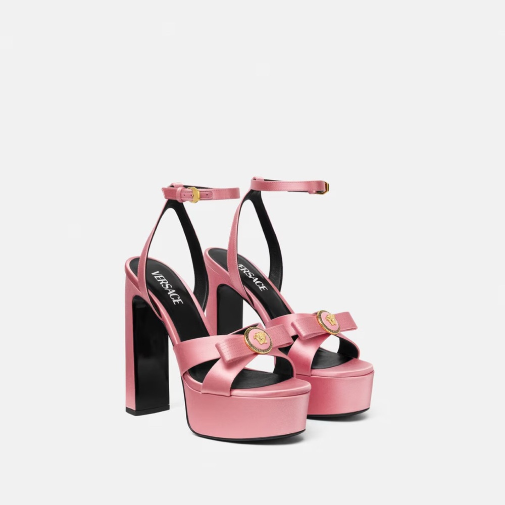 Versace Pink Platform Shoes